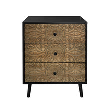 Load image into Gallery viewer, 3 Drawer Cabinet, Suitable For Bedroom - Black
