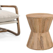 Load image into Gallery viewer, Set of Three Brown Solid Wood Round Solid Furniture Set
