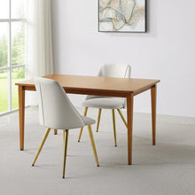 Load image into Gallery viewer, Upholstered Faux Leather Metal Dining Side Chairs (Set of 2) - White
