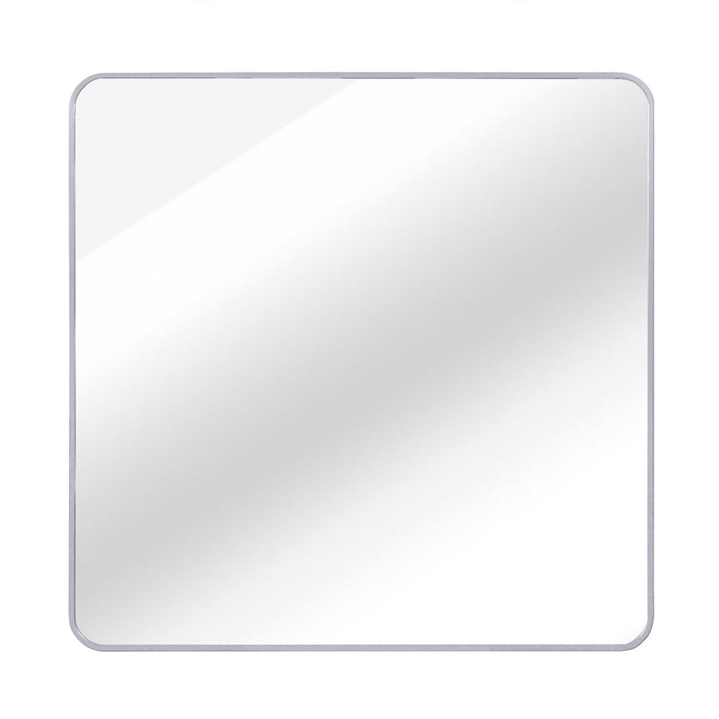 Aluminum Square Framed Bathroom Vanity Mirror (756106) - Silver