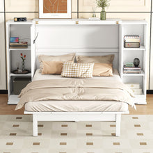 Load image into Gallery viewer, Murphy Bed With Shelves, Drawers And USB Ports
