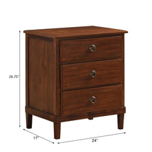 Load image into Gallery viewer, Chamberlin - 3 Drawer Nightstand - Brown
