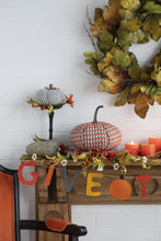 Load image into Gallery viewer, Pumpkin Ornament Decor For Holiday Harvest Festival Fall Festival &amp; Thanksgiving (Set of 2) - Orange Multi
