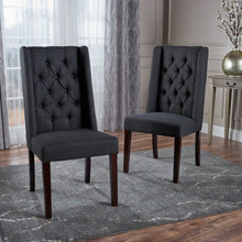 Load image into Gallery viewer, Sophisticated Tufted Dining Chair With High Back Design
