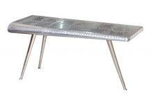 Load image into Gallery viewer, Aluminum Three Leg Console Table - Silver
