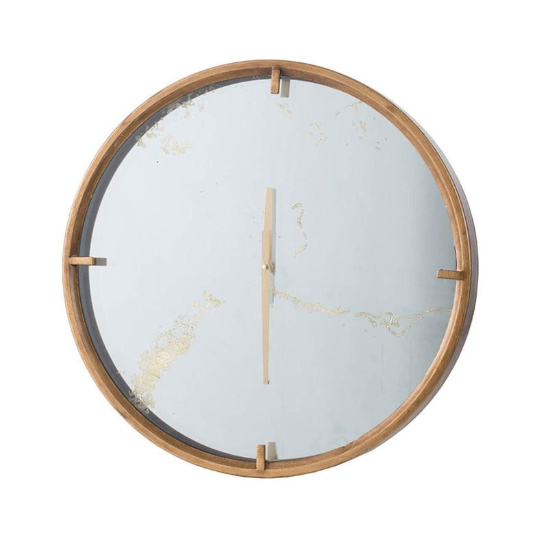 Round Analog Wall Clock - Gold