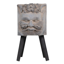 Load image into Gallery viewer, Greek God Statue Planter With Legs - Gray
