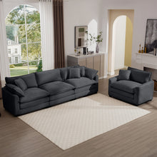 Load image into Gallery viewer, Elegant Oversized Sectional Sofa Set With Deep Seats And Flexible Layout
