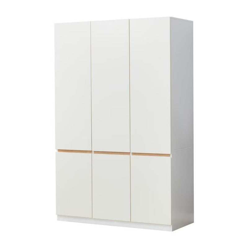 74" Six Door Combo Dresser - White