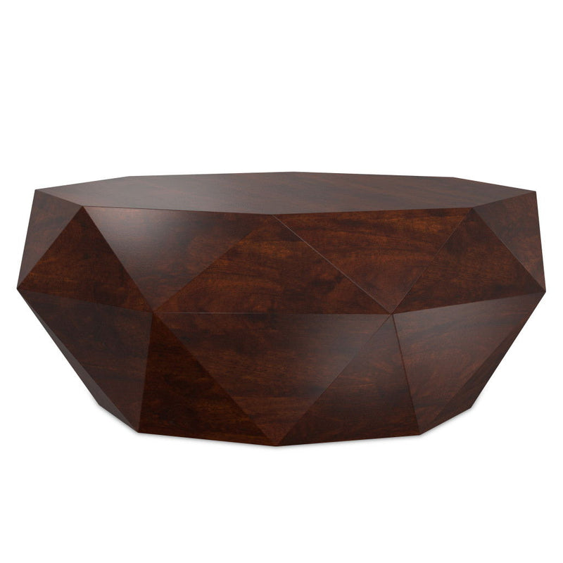 Solid Wood Free Form Solid Wood Coffee Table - Brown