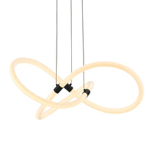 Load image into Gallery viewer, Metal LED Dimmable Smart Enabled Chandelier - Black
