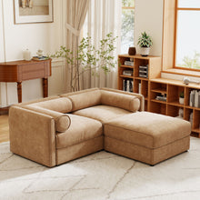 Load image into Gallery viewer, Contemporary Elegant Sofa With Storage And Ottoman
