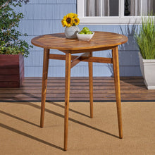Load image into Gallery viewer, Outdoor Acacia Wood Bar Table With Slat Top
