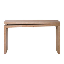 Load image into Gallery viewer, Slim Console Table, Narrow Entryway Table With Bead Detail - Light Natural / Natural
