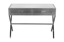 Load image into Gallery viewer, Aluminum Cross Leg Console Table With Storage - Silver
