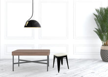 Load image into Gallery viewer, Steel Backless Bar Chair - White / Black
