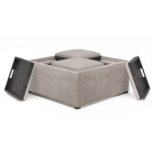 Load image into Gallery viewer, Avalon - Square Coffee Table, Storage Ottoman
