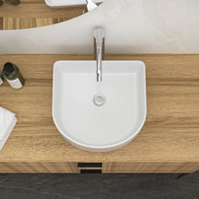 Load image into Gallery viewer, Vessel Bathroom Sink With Design - White

