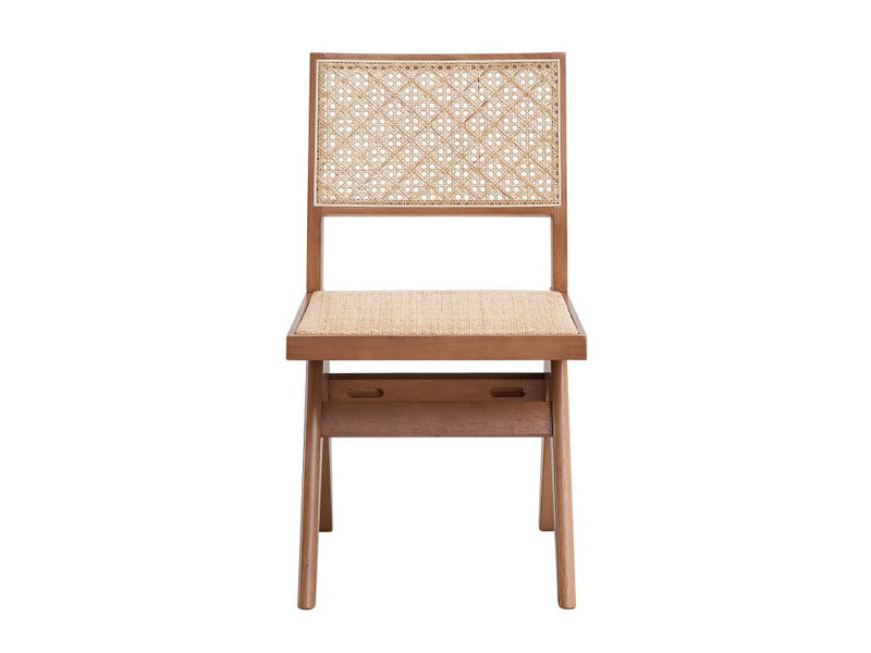 Wood Open Back Dining Side Chairs (Set of 2) - Natural