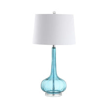 Load image into Gallery viewer, 29" Novelty Table Lamps With Drum Shades (Set of 2) - Aqua
