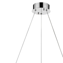 Load image into Gallery viewer, Faux Crystal Bling Ring LED Hanging Light - Silver
