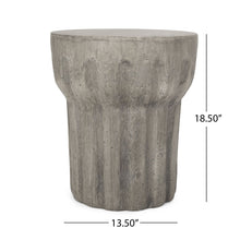 Load image into Gallery viewer, Outdoor Round Side Table - Gray
