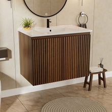 Load image into Gallery viewer, Folding Wall Cabinet With Creamic Sink
