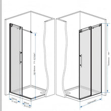 Load image into Gallery viewer, Frameless Shower Door With Handle

