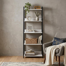 Load image into Gallery viewer, Five Tier Ladder Bookcase (486298) - Natural / Black
