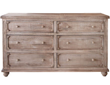 Load image into Gallery viewer, Solid 6 Drawer Double Dresser - Natural
