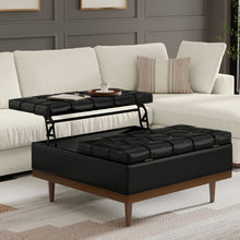 Load image into Gallery viewer, Mariah - Upholstered Lift Top Table Storage Ottoman

