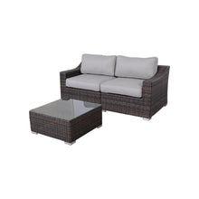 Load image into Gallery viewer, Outdoor Wicker Conversation Set With Cushions, All Weather
