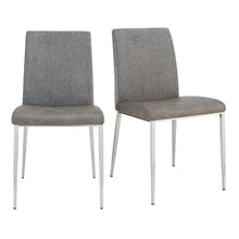 Load image into Gallery viewer, Stainless Steel Chairs (Set of 2) - Light Gray
