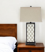 Load image into Gallery viewer, Rock Floral Base Table Lamp - Bronze
