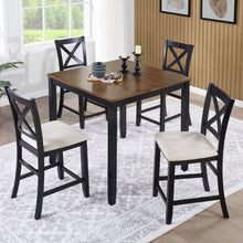 Load image into Gallery viewer, 5 Piece Counter Height Dining Table Set With 4 Chairs
