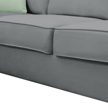 Load image into Gallery viewer, [VIDEO provided] 112*87&quot; Sectional Sofa Couches Living Room Sets 7 Seats Modular Sectional Sofa with Ottoman L Shape Fabric Sofa Corner Couch Set with 3 Pillows, Grey
