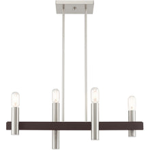 Load image into Gallery viewer, 24'' Four Light Dimmable Chandelier With Shades - Bronze
