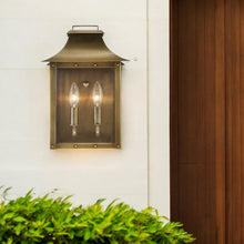 Load image into Gallery viewer, Manchester 2-Light Aged Pocket Wall Light - Brass
