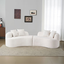 Load image into Gallery viewer, Curved 4 Seater Full Compression Sponge Sofa
