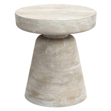 Load image into Gallery viewer, Wood Round End Table - White
