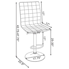 Load image into Gallery viewer, Ashbury - Upholstered Adjustable Bar Stool (Set of 2) - White
