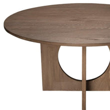 Load image into Gallery viewer, 60" Natural Solid Wood Pedestal Base Round Top Dining Table
