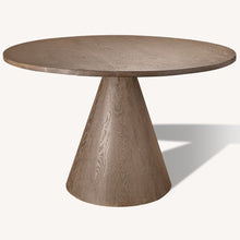 Load image into Gallery viewer, 48" Natural Solid Wood Pedestal Base Round Top Dining Table
