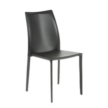 Load image into Gallery viewer, Simple Upholstered Faux Leather Dining Side Chairs (Set of 2) - Black
