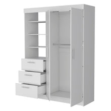 Load image into Gallery viewer, Accent Cabinet Soft Close With Three Shelves And Three Drawers - White
