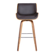 Load image into Gallery viewer, Solid Wood Swivel Low Back Bar Height Bar Chair - Black / Brown
