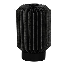 Load image into Gallery viewer, Geometric Bedside Lamp With Cylinder Shade - Black
