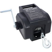 Load image into Gallery viewer, Reversible Electric Trailer Winch For Boats Up To 5000 Lbs With Galvanized Wire Rope And Casing - Black
