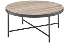 Load image into Gallery viewer, Iron Round Coffee Table - Brown And Black
