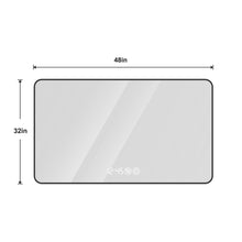 Load image into Gallery viewer, Aluminum Round Lighted Framed Bathroom Vanity Mirror - Black
